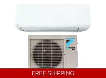 Daikin 115v 9K-Btu 20 SEER2 Mini Split Heat Pump AC (5°F) 12 EER/9 HSPF (R32)